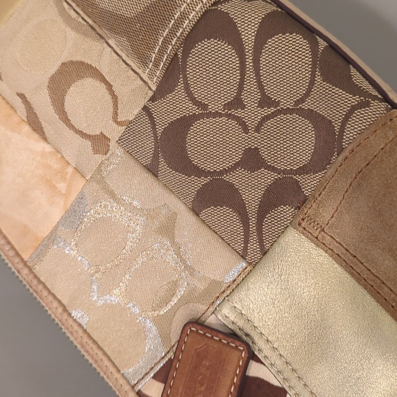 Vintage Coach Patchwork Leather Purse Y2K - Picture 5 of 16